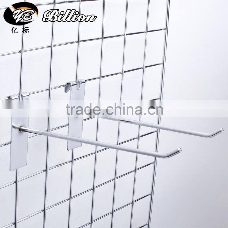 High quality chrome coated metal wire display netting hook for exhibition