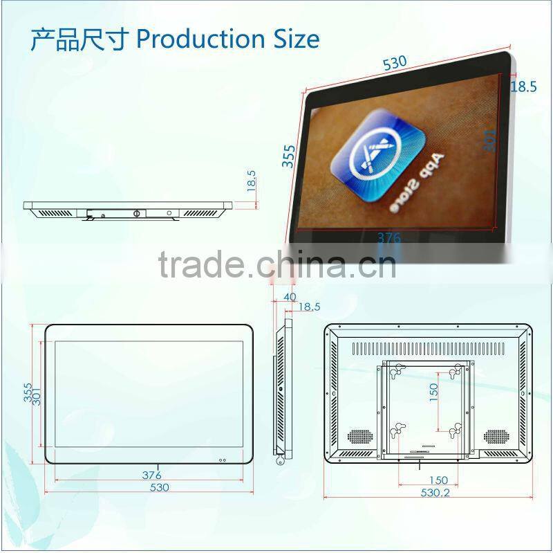 19 inch SH1903AD Network Android System HD wall mounted advertising display player android tablet