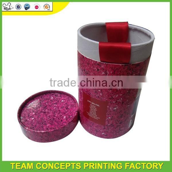 Custom Printed Round Cylinder cardboard Gift Packaging Box