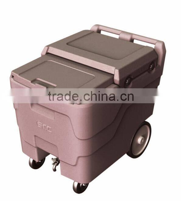 110L Plastic ice cool carts, ice storage carts for cooling