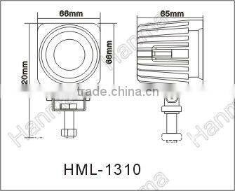 4x4 offroad 10W CREE LED work light, truck, trailer, tractor,boat,mining, adjusted to 20W30W ..SPOT beam,IP67,HML-1310