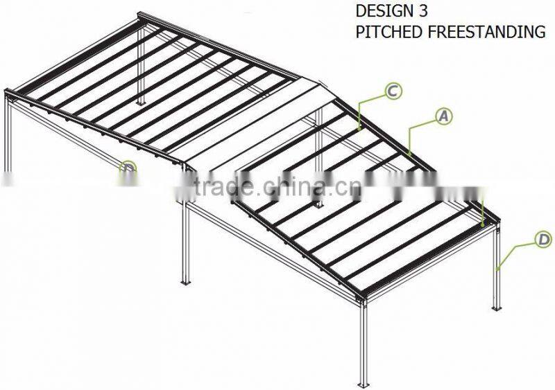 Retractable Roofing System/All Season Aluminium Pergola System