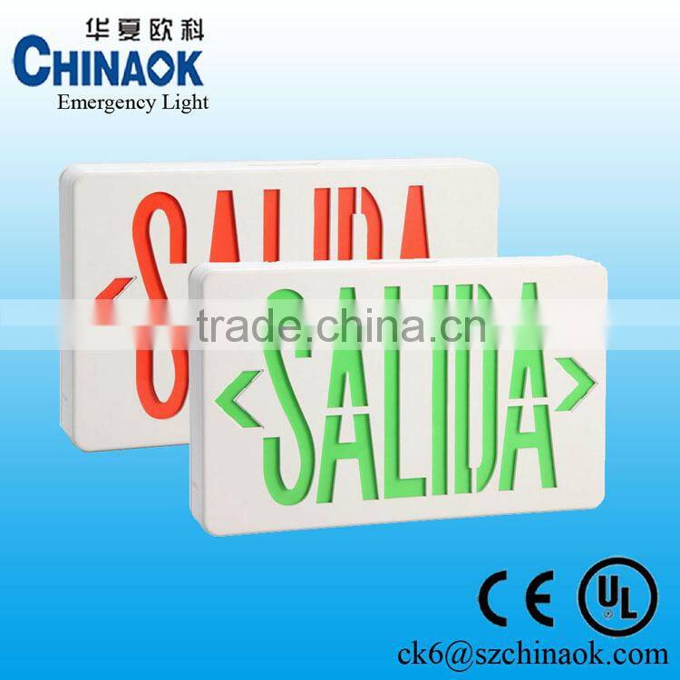 Ni-Cd Battery Best Quality Ceiling Mounted Led Emergency Exit Sign