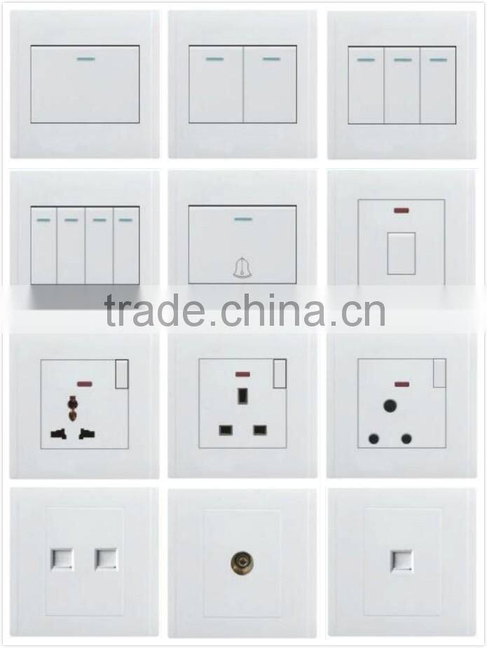 Electric wall switch and socket