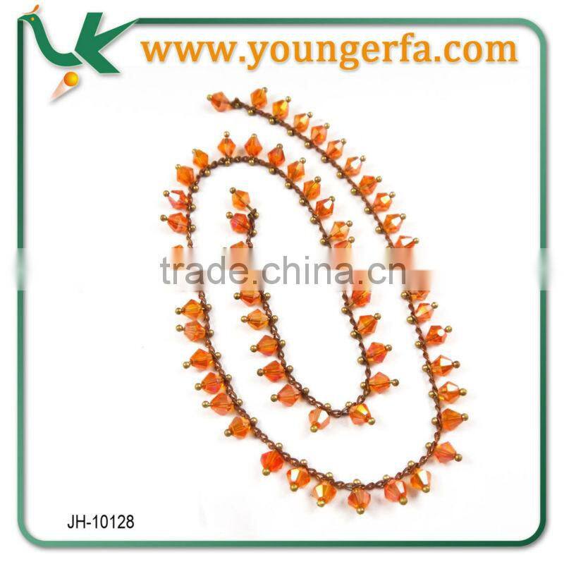 Wholesale Fashionable Handmade Twist Brass Chain With Beads