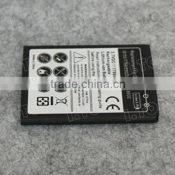 For Samsung Galaxy W i8150 / T759 /S5820 / S5690 / S8600 Battery 1700mAh