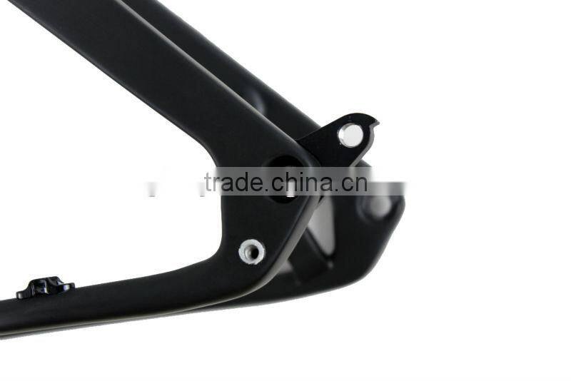 China 2016 New Thru Axle/QR 26" Fat Bike Full Carbon Snow Frame 100mm BSA Carbon Fat Bike Frame for 4.5'' Fat Tire Tubeless Bike