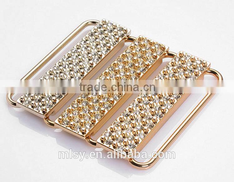Ladies automatic auto lock belt buckle with rhinestone Brightness G1-80002