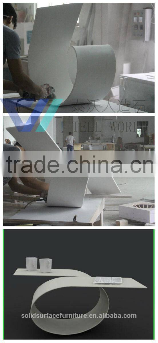 Fashionable modern indoor office design faux stone/solid surface executive office desk