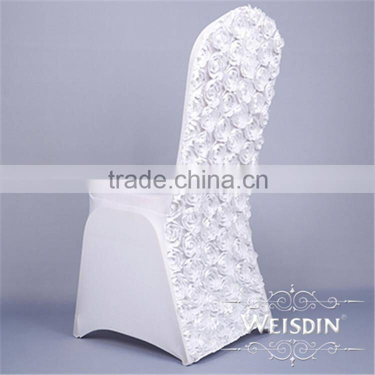 2015 Guagnzhou Manufacture flower pattern beautiful spandex chair cover for wedding