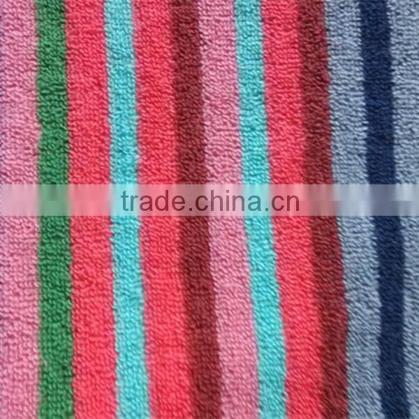 JINMU textiles Colorful Yarn Dyed CVC Polyester Cotton Terry Towel Fabric