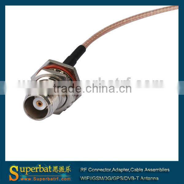 MCX male straight to TNC female bulkhead with O-ring straight cable RG316 for wireless wholesale price