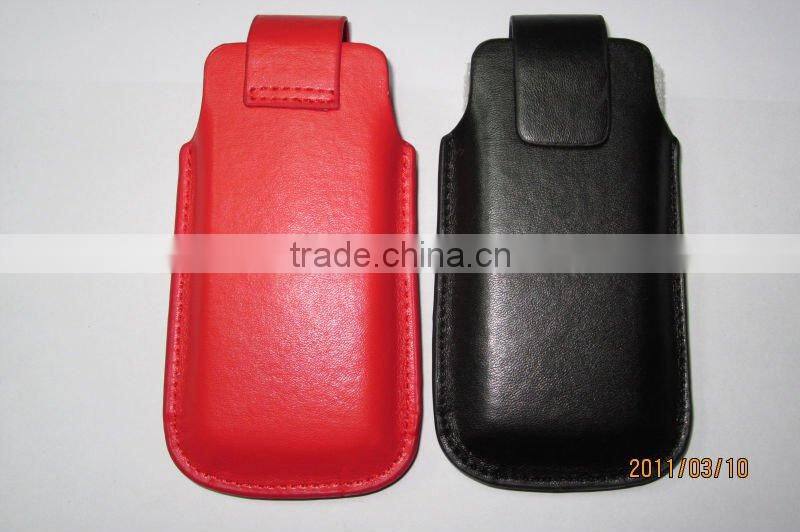 Magnetic PU Leather Pouch Case For Cell Phone