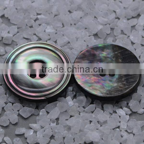 newest 18mm fashion black mop shell button