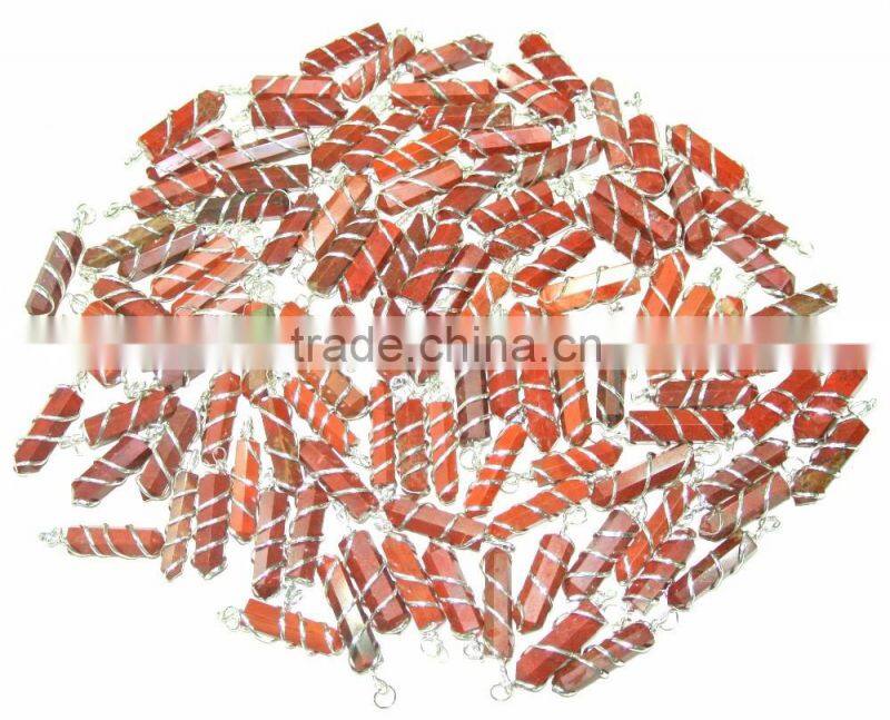 Wrapped Yellow Jasper Pendant Reiki Healing Pendant