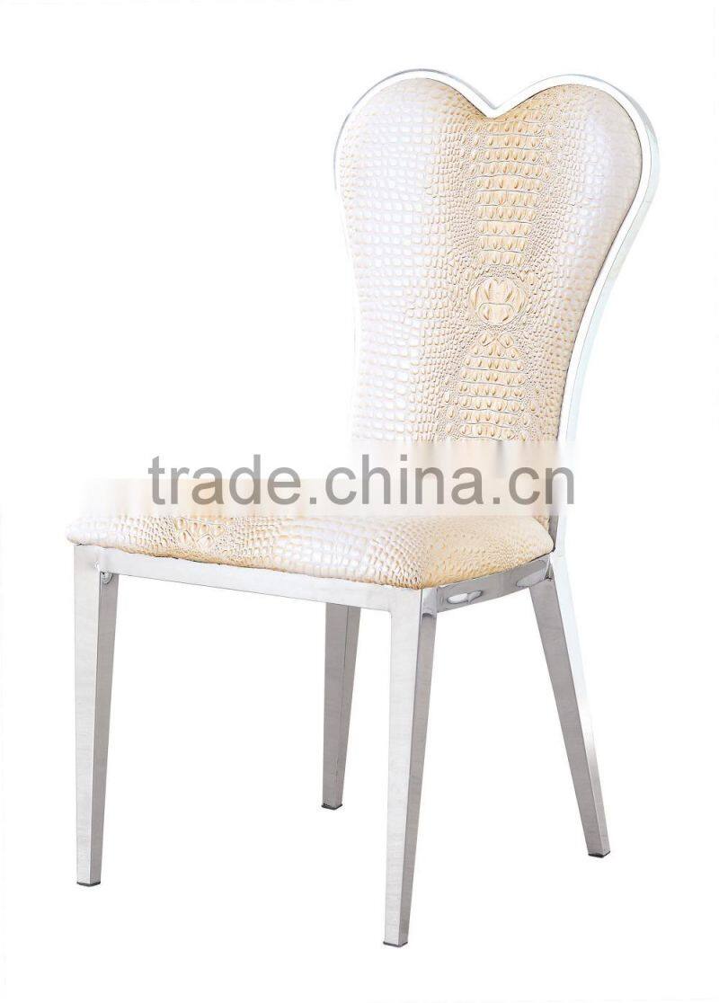 Newest Design Restaurant Chair Wholesale Hotel Dining Chair Stainless Steel Chair