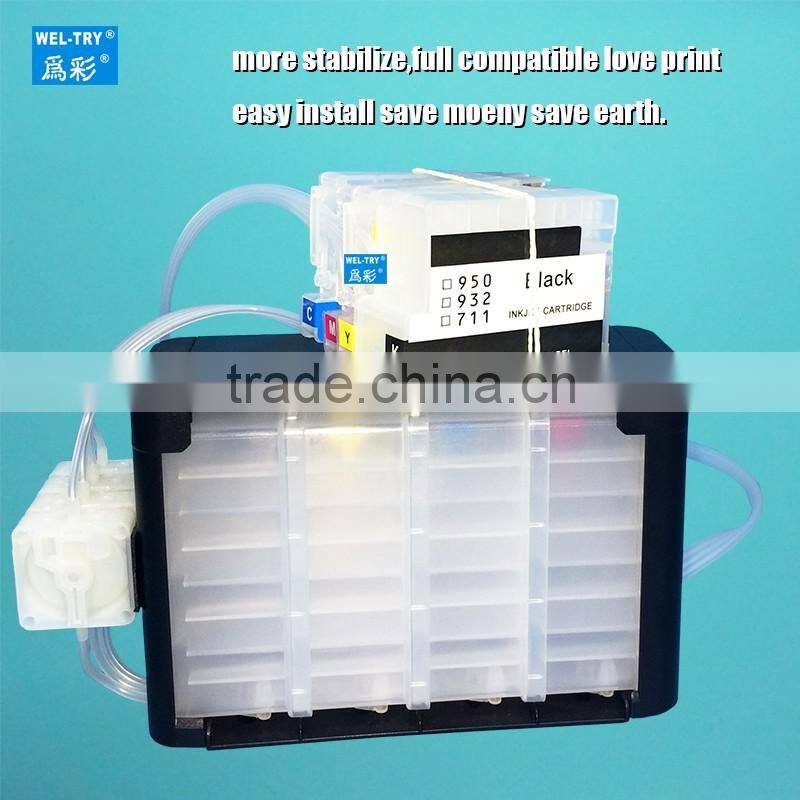 compatible for Pro HP Officejet 6100 / 6600/ 6700/7110/7612/7610/7510/7512 continuous ink supply system HP932/933 CISS