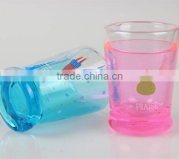 China Factory Unique Shape Borocilicate Tea Coffee Drinking Custom Double wall Glass Cup For Sale