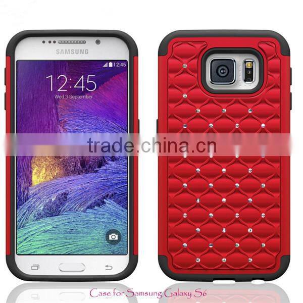 Full Star Bling Diamond Hybrid Defender case for samsung s6