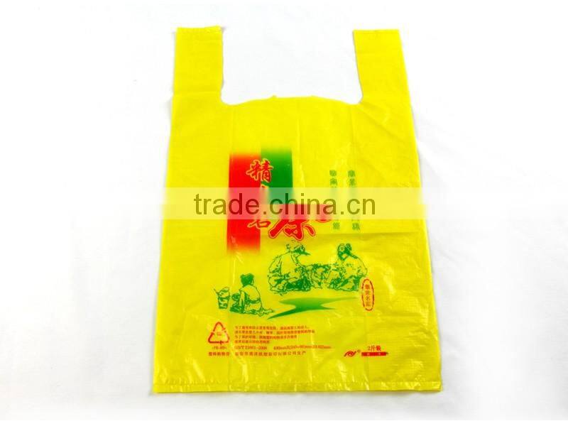 Oem Factory China Hottest plain plastic t-shirt bag