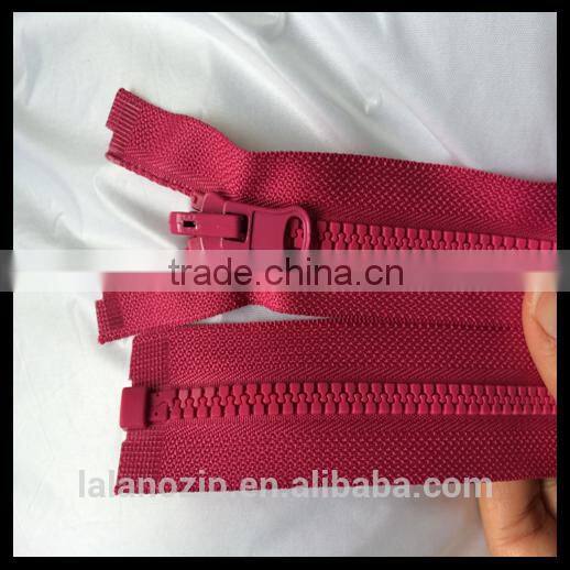 NO.5 Closed end navy plastic zipper for colorful sweater