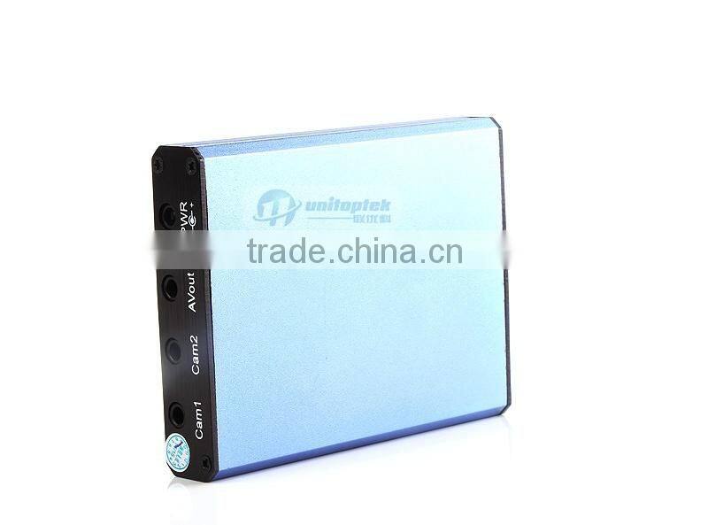 Real time 25fpsMPEG-4 Video Compression Motion Detection 2 Channel Mini Mobile DVR Recorder Support SD Card 128GB