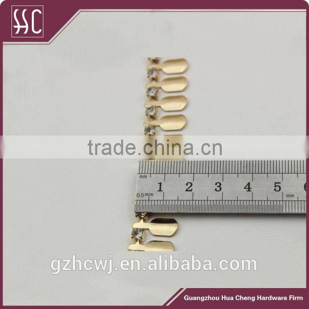 shiny gold metal chain for whole sale, hot sale bag metal chain, Guangzhou metal chain