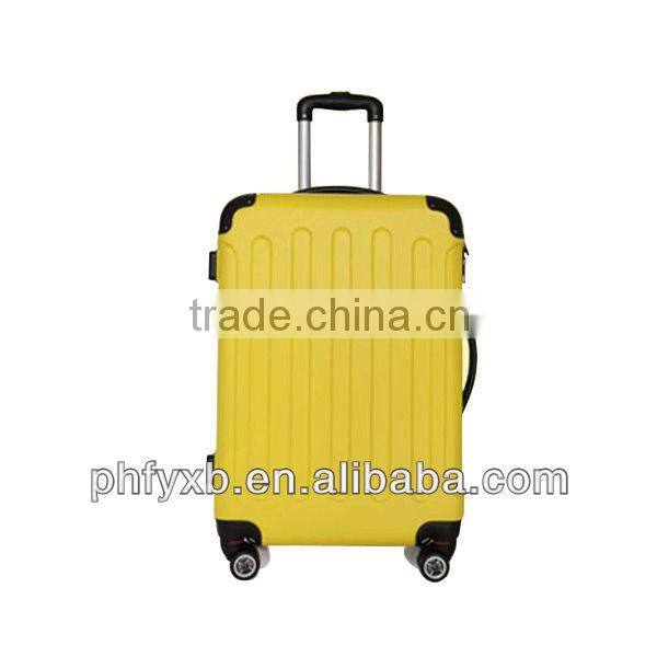 2015 china alibaba colorful western business travel trolley luggage bags with concise colour