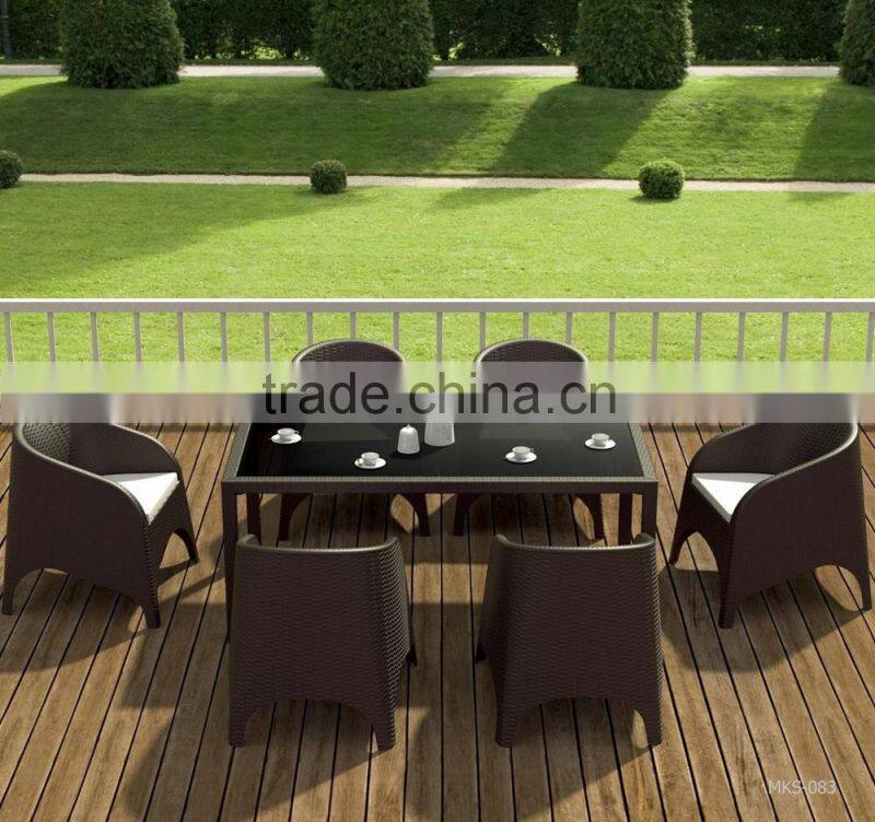 Wicker Rattan Dining Set Furniture - PE Rattan Dining Room Furniture - Outdoor Dining set