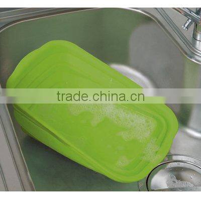 Silicone kitchenware sink dish strainer washing drainer container drink cooler cooking accessories gift silicone foldable tub