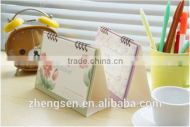 Flower series Desktop paper flip calendar