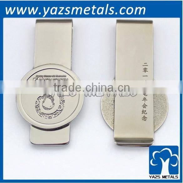 silver plating steel blank money clip