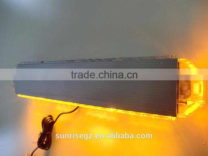 Super Thin Design & Fashion Popular LED Mini warning light bar,LED emergency light bar(SR-MIB-203-38W),1W Highpower Amber LEDs