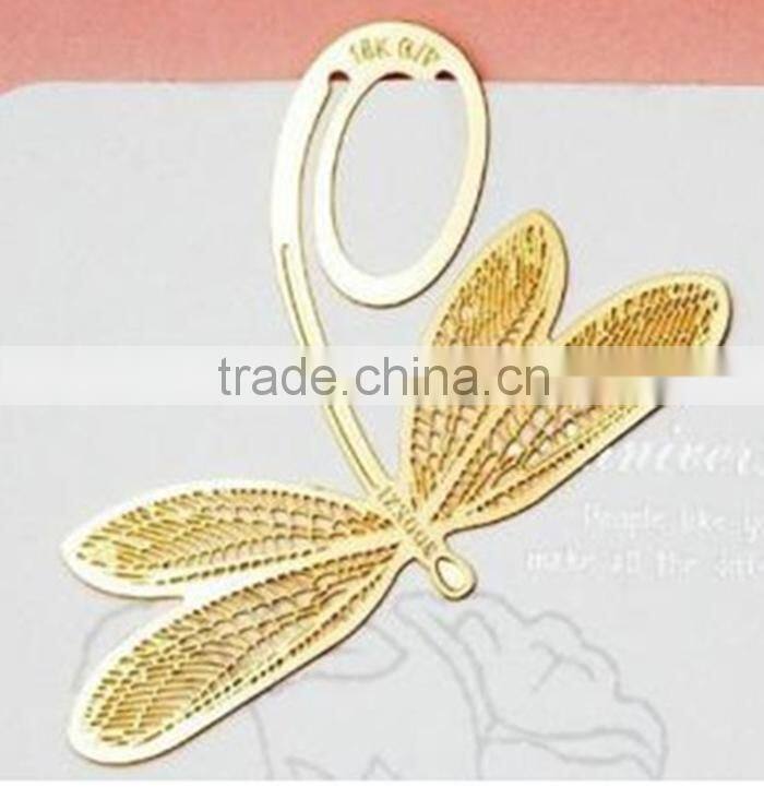 Cheap custom shape custom metal bookmark for books