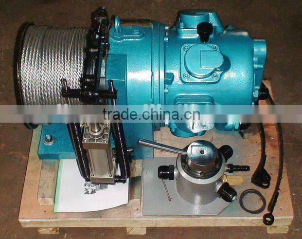 5KN wire rope piston motor air winches