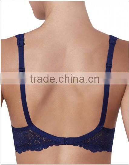 2014 new arrival ladies underwear padded lace bra