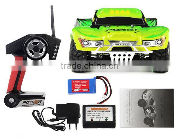 WL A969 1/18 Scale RC Car High Speed 2.4G 4CH RC Car 4WD 45km/h drive short truck