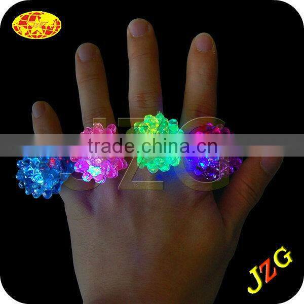 13years factory supply finger ring flashing led light party decor cheap promotional gift plastic led light finger ring