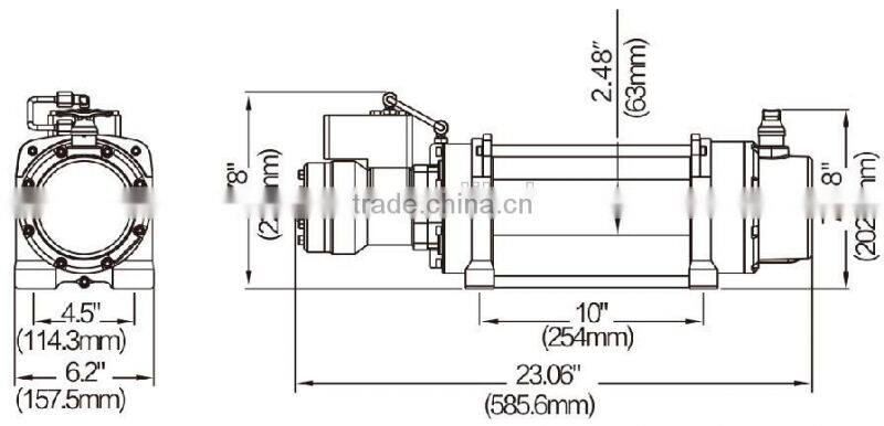 Automatic hydraulic brake winch NVH10000(10000lbs)