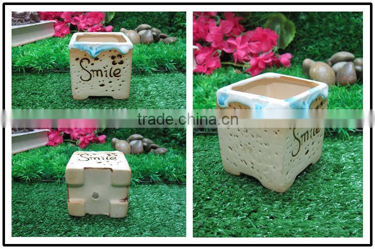 European style flower planter small bonsai pots ceramic