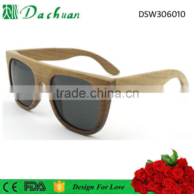 Good sale unisex style high quality 100% natural wood sunglasses polarized UV400