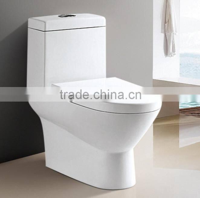 Siphonic One Piece Toilet with Top button single Flush