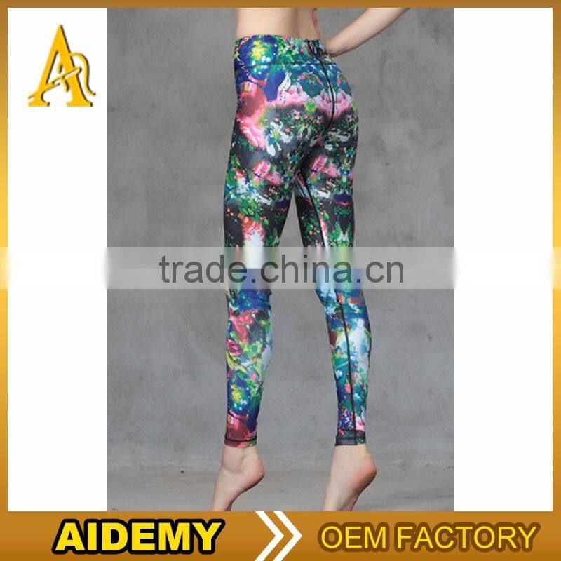 custom leggings printed sport fitness yoga pants legging women running tight