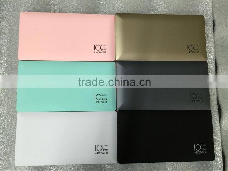 2016 new Solar Power Bank 10000mah external backup Battery Dual USB Solar portable charger