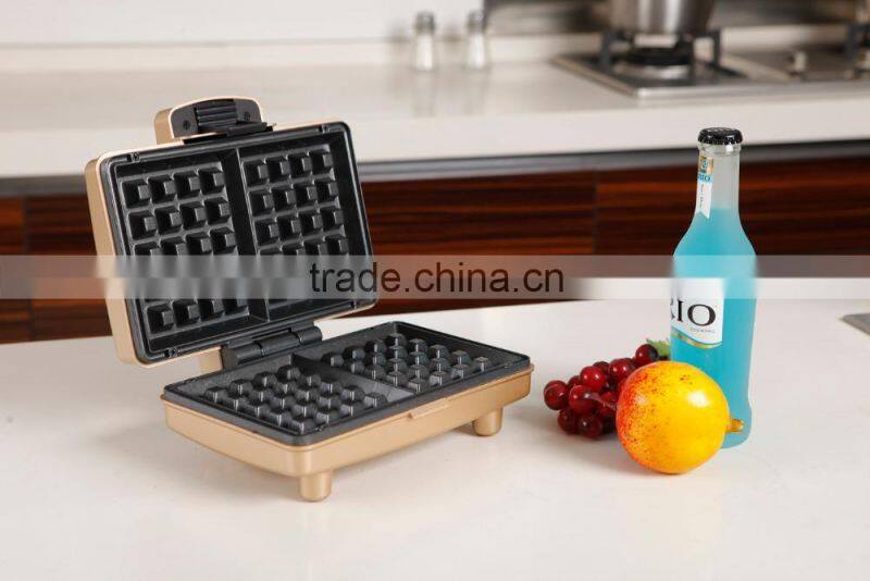 220V Non-stick Coating Adjustable Temperature Mini Electric Egg Waffle Maker