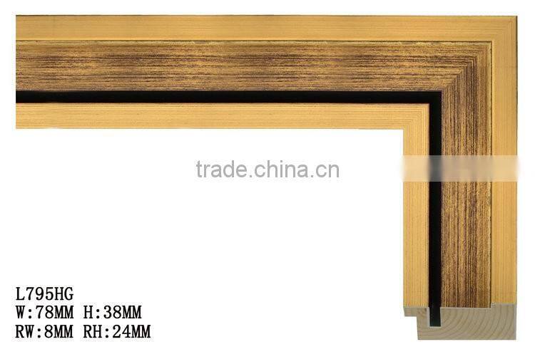 Best selling MDF Pine wooden wood polyurethane mirror frame