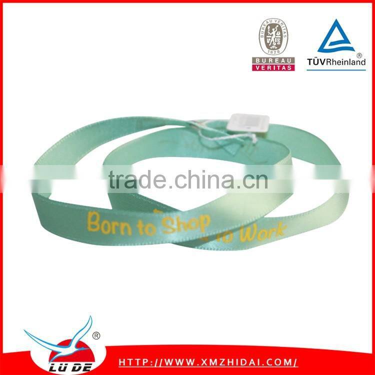 2016 Festival happy event fabric ribbon wristband