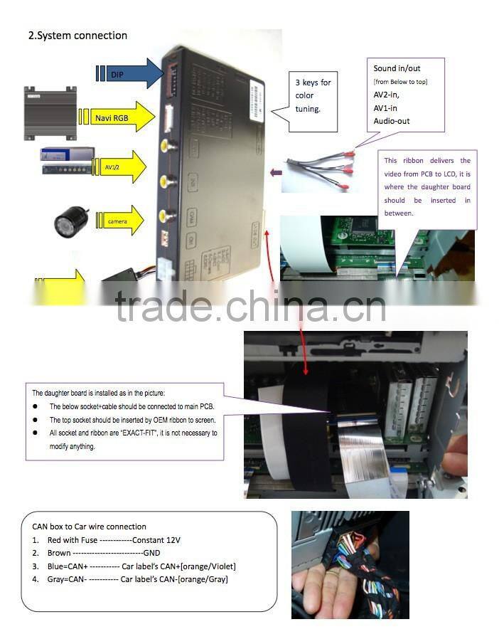 vedio interface Suitable for BENTLEY 2011, 2012