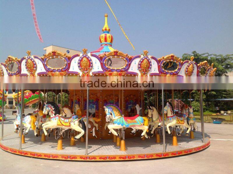 Children games! amusement park rides 24seats kids ride luxury carousel