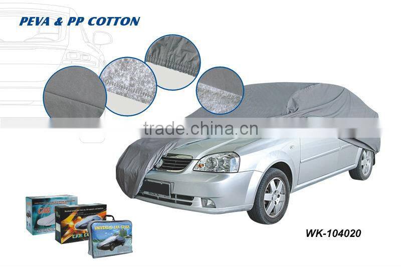 cheap PEVA & PP cotton waterproof car cover